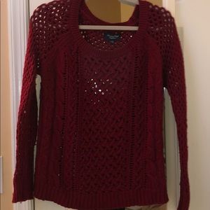 Soft chunky cable knit sweater